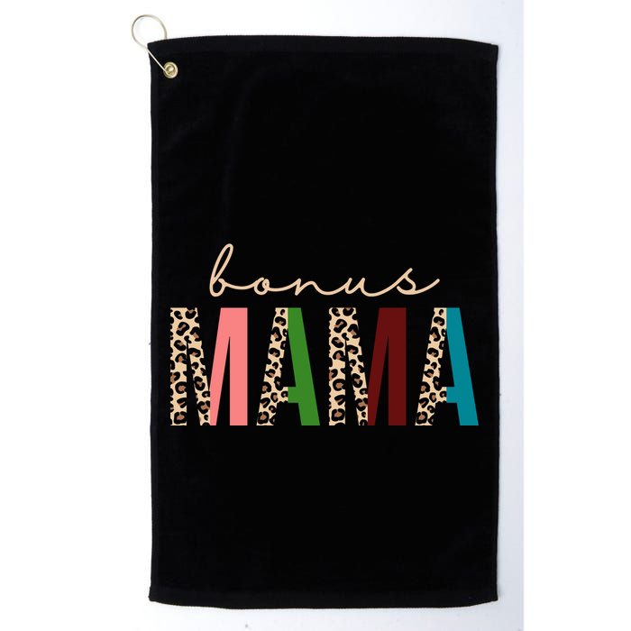 Cute Bonus Mama Leopard Pattern Golf Towel