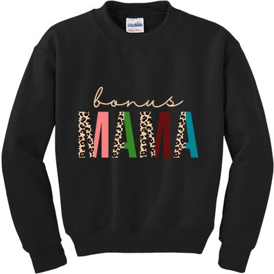 Cute Bonus Mama Leopard Pattern Kids Sweatshirt