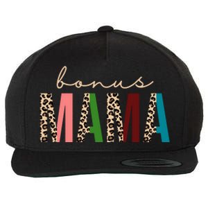 Cute Bonus Mama Leopard Pattern Wool Snapback Cap