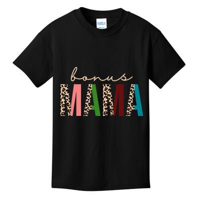 Cute Bonus Mama Leopard Pattern Kids T-Shirt