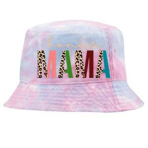 Cute Bonus Mama Leopard Pattern Tie-Dyed Bucket Hat