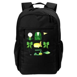 Coquette Bow Masters Golf Tournament Graphic Golfing Golfer Daily Commute Backpack