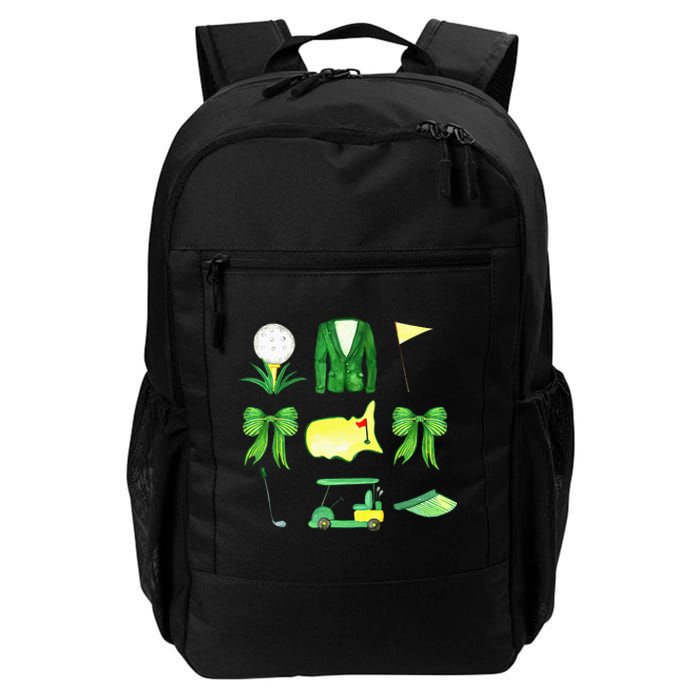 Coquette Bow Masters Golf Tournament Graphic Golfing Golfer Daily Commute Backpack