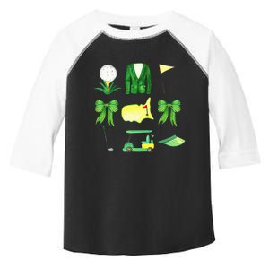 Coquette Bow Masters Golf Tournament Graphic Golfing Golfer Toddler Fine Jersey T-Shirt