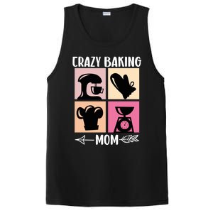 Crazy Baking Mom Baking Mama Baker Chef Mothers Day Gift PosiCharge Competitor Tank