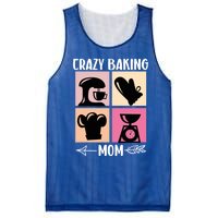 Crazy Baking Mom Baking Mama Baker Chef Mothers Day Gift Mesh Reversible Basketball Jersey Tank