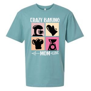 Crazy Baking Mom Baking Mama Baker Chef Mothers Day Gift Sueded Cloud Jersey T-Shirt