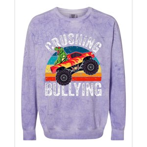 Crushing Bullying Monster Truck Unity Day Orange Colorblast Crewneck Sweatshirt