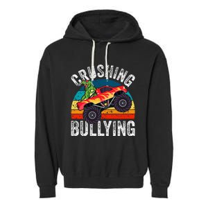 Crushing Bullying Monster Truck Unity Day Orange Garment-Dyed Fleece Hoodie