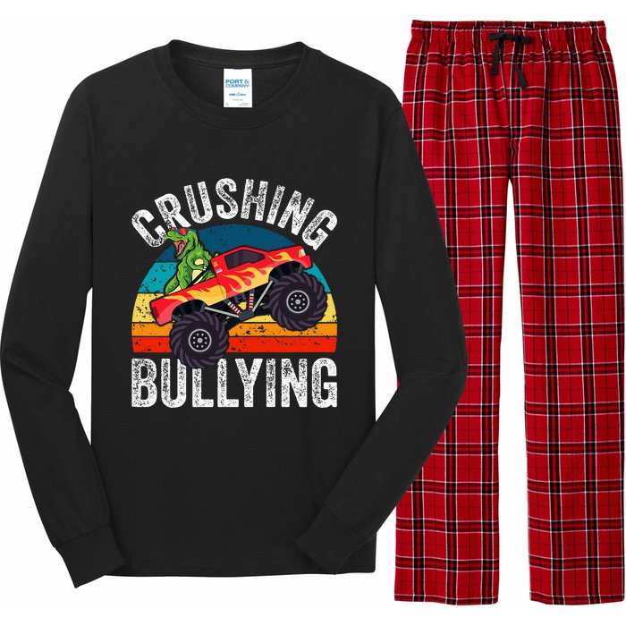 Crushing Bullying Monster Truck Unity Day Orange Long Sleeve Pajama Set