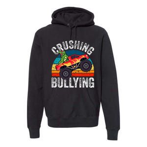 Crushing Bullying Monster Truck Unity Day Orange Premium Hoodie