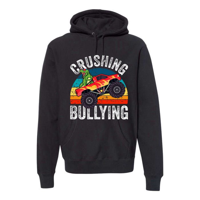 Crushing Bullying Monster Truck Unity Day Orange Premium Hoodie