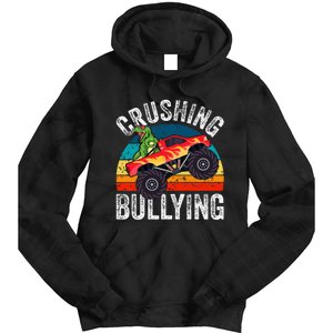 Crushing Bullying Monster Truck Unity Day Orange Tie Dye Hoodie