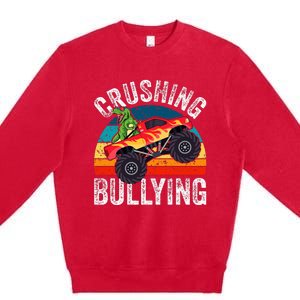 Crushing Bullying Monster Truck Unity Day Orange Premium Crewneck Sweatshirt