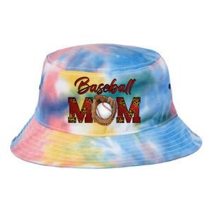 Cool Baseball Mom With Leopard Print Tie Dye Newport Bucket Hat