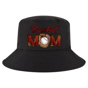 Cool Baseball Mom With Leopard Print Cool Comfort Performance Bucket Hat