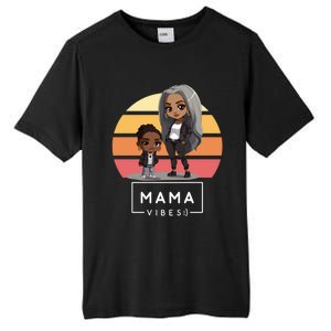 Cute Black Mom Magic MotherS Day Melanin Mama 2024 Gift Tall Fusion ChromaSoft Performance T-Shirt