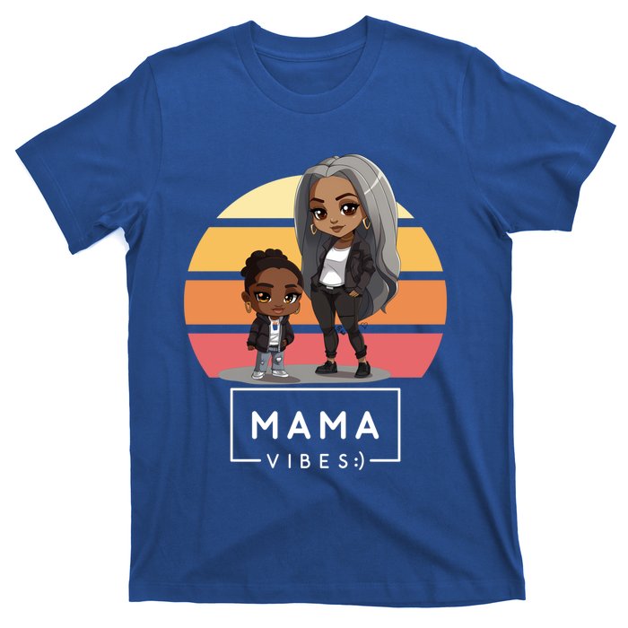 Cute Black Mom Magic MotherS Day Melanin Mama 2024 Gift T-Shirt