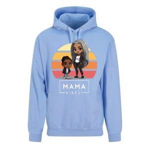 Cute Black Mom Magic MotherS Day Melanin Mama 2024 Gift Unisex Surf Hoodie