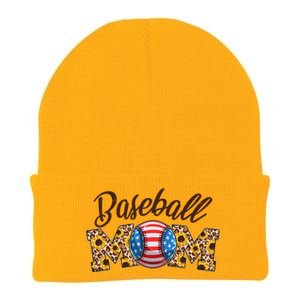 Cute Baseball Mom Baseball Fan Knit Cap Winter Beanie