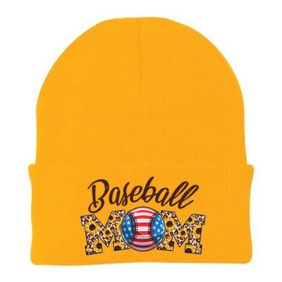 Cute Baseball Mom Baseball Fan Knit Cap Winter Beanie