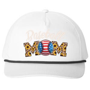 Cute Baseball Mom Baseball Fan Snapback Five-Panel Rope Hat