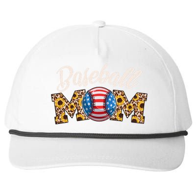 Cute Baseball Mom Baseball Fan Snapback Five-Panel Rope Hat