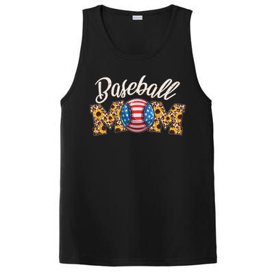 Cute Baseball Mom Baseball Fan PosiCharge Competitor Tank