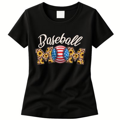 Cute Baseball Mom Baseball Fan Womens T-Shirt