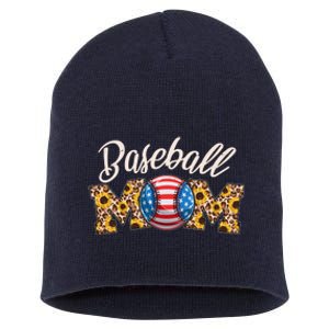 Cute Baseball Mom Baseball Fan Short Acrylic Beanie