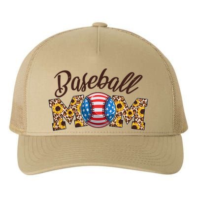 Cute Baseball Mom Baseball Fan Yupoong Adult 5-Panel Trucker Hat