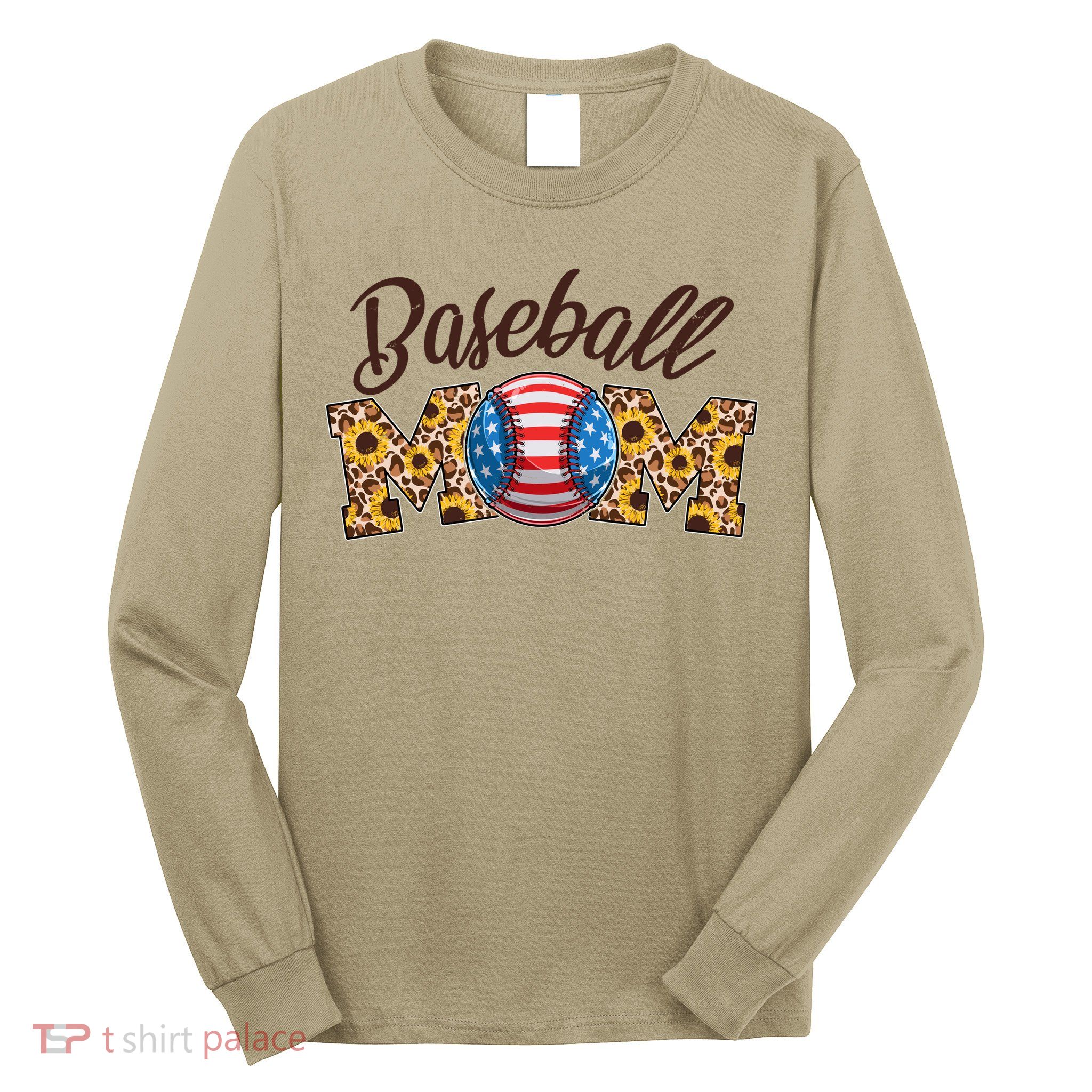 Cute Baseball Mom Baseball Fan Long Sleeve Shirt