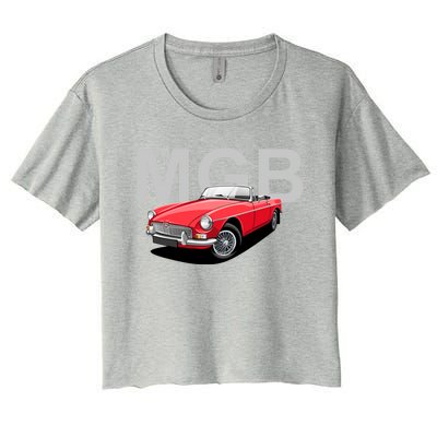 Classic British Mgb Sports Car Great Gift Women's Crop Top Tee