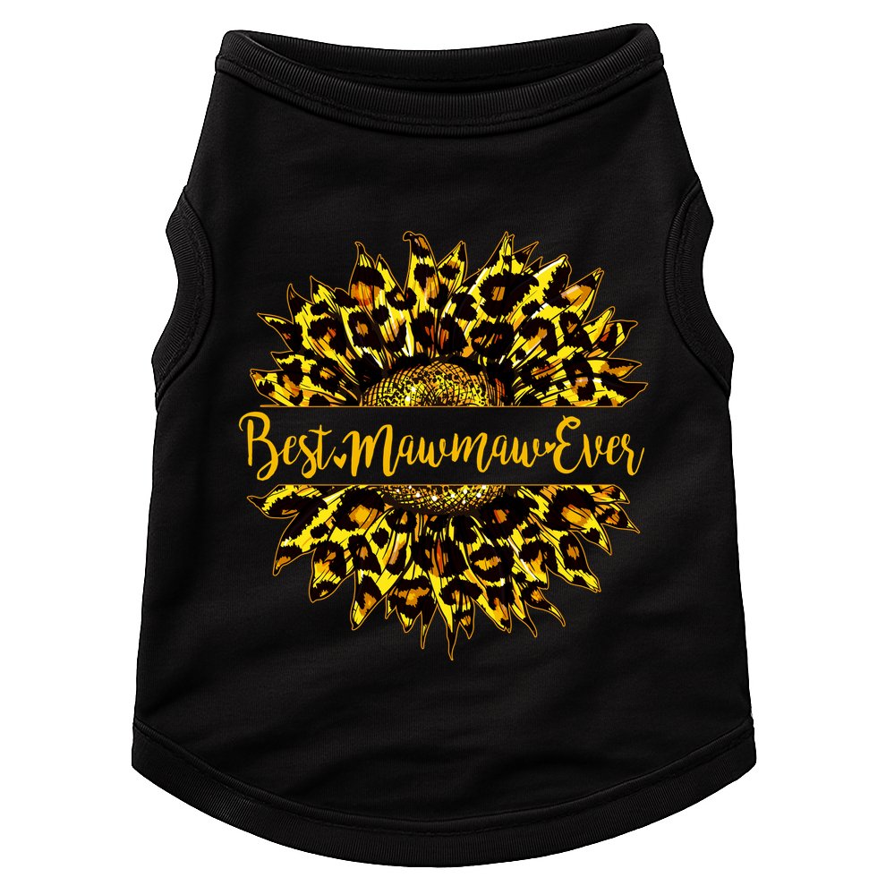 Cute Best Mawmaw Ever Happy Mother's Day Sunflower Doggie Tank