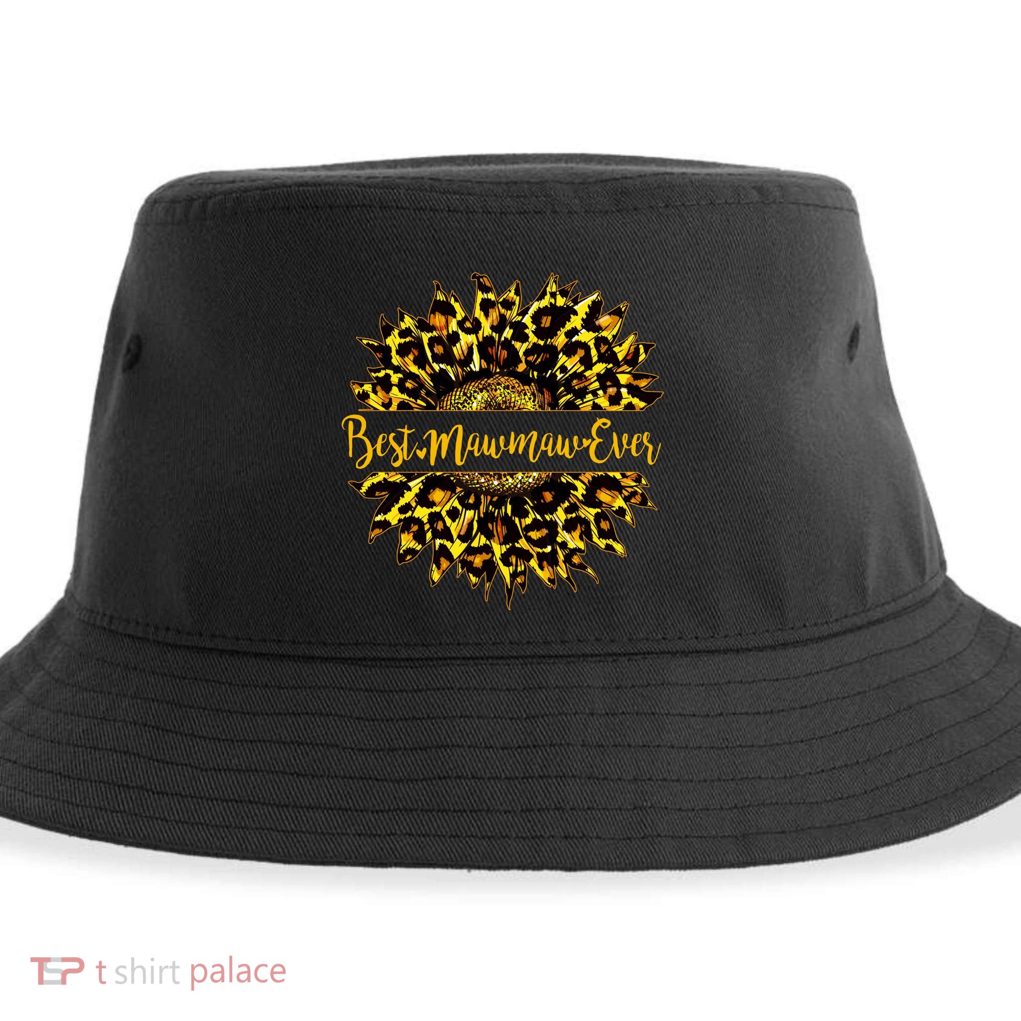 Cute Best Mawmaw Ever Happy Mother's Day Sunflower Sustainable Bucket Hat