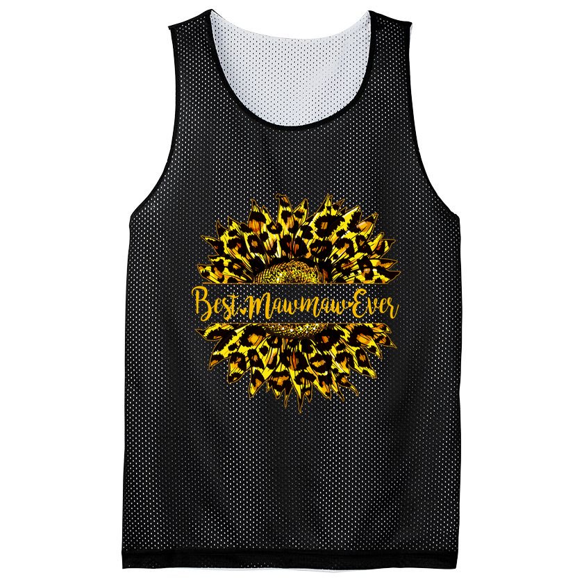 Cute Best Mawmaw Ever Happy Mother's Day Sunflower Mesh Reversible Basketball Jersey Tank