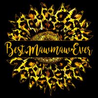 Cute Best Mawmaw Ever Happy Mother's Day Sunflower Pom Pom 12in Knit Beanie