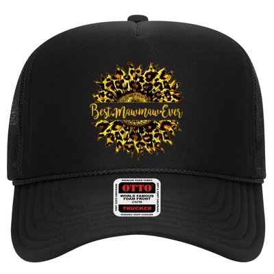 Cute Best Mawmaw Ever Happy Mother's Day Sunflower Trucker Hat