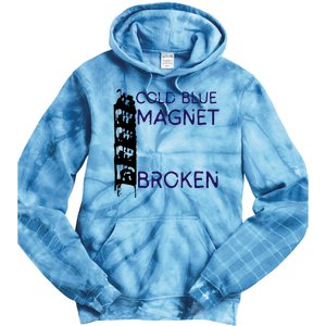 Cold Blue Magnet Broken Tie Dye Hoodie