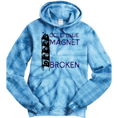 Cold Blue Magnet Broken Tie Dye Hoodie