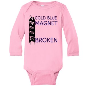 Cold Blue Magnet Broken Baby Long Sleeve Bodysuit