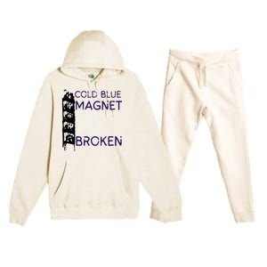 Cold Blue Magnet Broken Premium Hooded Sweatsuit Set