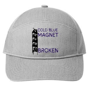 Cold Blue Magnet Broken 7-Panel Snapback Hat