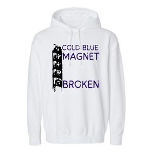 Cold Blue Magnet Broken Garment-Dyed Fleece Hoodie