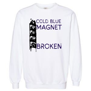 Cold Blue Magnet Broken Garment-Dyed Sweatshirt