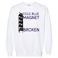 Cold Blue Magnet Broken Garment-Dyed Sweatshirt