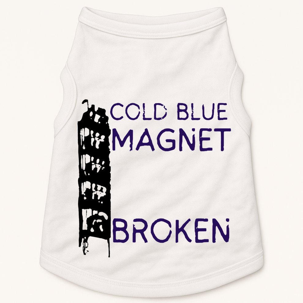 Cold Blue Magnet Broken Doggie Tank