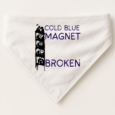 Cold Blue Magnet Broken USA-Made Doggie Bandana