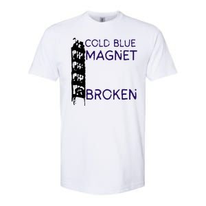 Cold Blue Magnet Broken Softstyle CVC T-Shirt