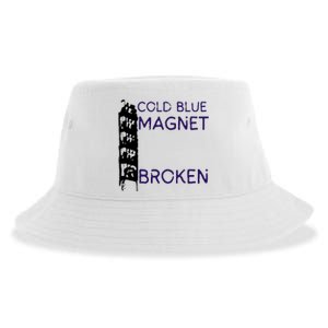 Cold Blue Magnet Broken Sustainable Bucket Hat